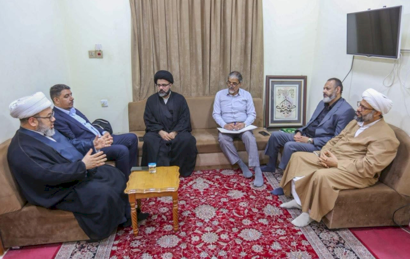 ⭕️ مستشارُ الهيأةِ العُليا لإحياءِ التّراث في العتبة العباسية المقدَّسة، سماحة الشيخ مسلم رضائي يعقد اجتماعاً في مركز تراث البصرة