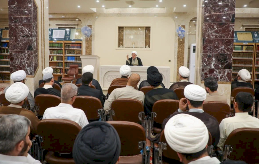 قسم المعارف يقدّم محاضرةً عن التحقيق العلمي لطلبة المعهد العالي للتراث...